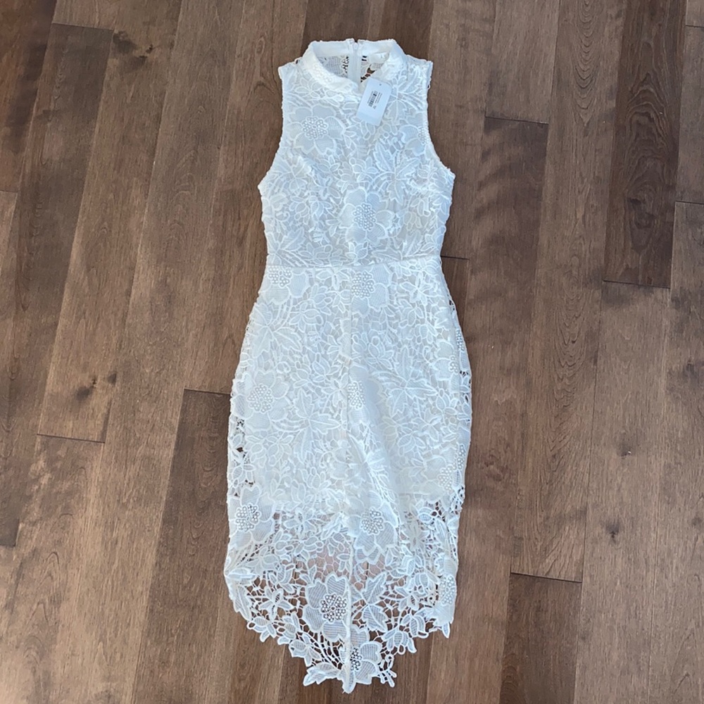 White lace dress